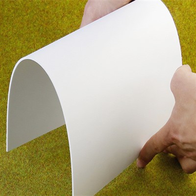 PVC effen wit vel