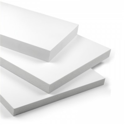 Witte 5 mm PVC-schuimplaat