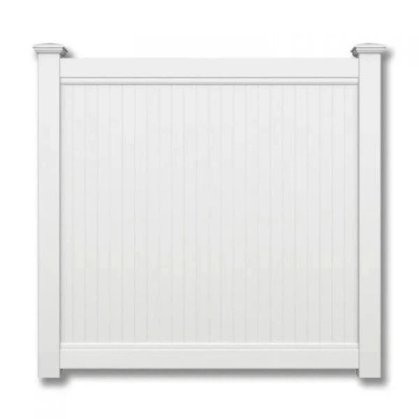 Witte PVC hekpoorten