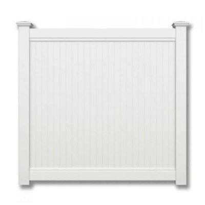 Witte PVC hekpoorten